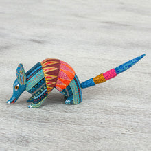 Load image into Gallery viewer, Handmade Folk Art Armadillo Alebrije Sculpture - Brilliant Armadillo | NOVICA