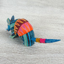 Load image into Gallery viewer, Handmade Folk Art Armadillo Alebrije Sculpture - Brilliant Armadillo | NOVICA