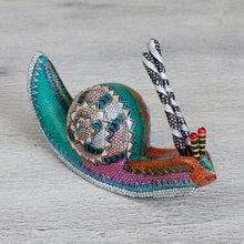 Load image into Gallery viewer, Hand-Painted Snail Alebrije Wood Sculpture from Mexico - Vibrant Snail | NOVICA
