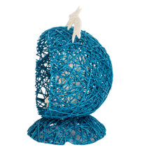 Load image into Gallery viewer, Blue Handcrafted Natural Fiber Nativity Scene with Star - Star Nativity in Blue | NOVICA
