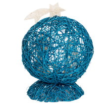 Load image into Gallery viewer, Blue Handcrafted Natural Fiber Nativity Scene with Star - Star Nativity in Blue | NOVICA