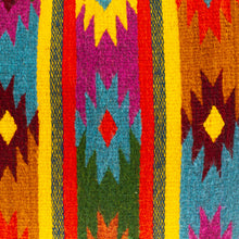 Load image into Gallery viewer, Geometric and Striped Pattern Zapotec Cotton Cushion Cover - Geometric Valley | NOVICA