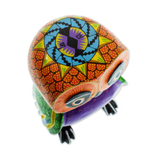 Load image into Gallery viewer, Mexican Hand Painted Copal Wood Owl Alebrije Sculpture - Nocturnal Mirage | NOVICA