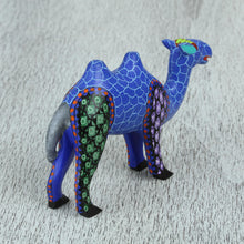 Load image into Gallery viewer, Wood Alebrije Camel Figurine in Vivid Colors from Mexico - Colorful Camel | NOVICA