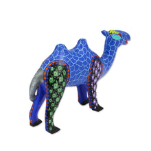 Load image into Gallery viewer, Wood Alebrije Camel Figurine in Vivid Colors from Mexico - Colorful Camel | NOVICA