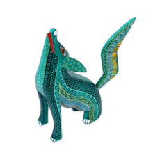 Load image into Gallery viewer, Handcrafted Copal Wood Coyote Alebrije Figurine - Coyote Delight | NOVICA