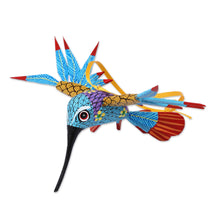 Load image into Gallery viewer, Handcrafted Copal Wood Alebrije Bird Ornament - Hummingbird Song | NOVICA
