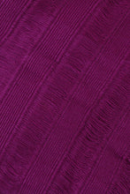 Load image into Gallery viewer, Handwoven Square Cotton Scarf in Mulberry from Mexico - Mulberry Stripes | NOVICA