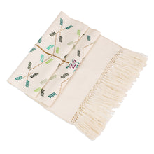 Load image into Gallery viewer, Tree-Themed Cotton Table Runner from Guatemala - Vined | NOVICA
