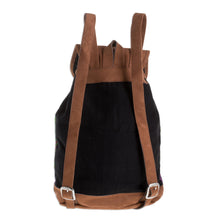 Load image into Gallery viewer, Vibrant Handwoven Cotton Backpack from Guatemala - Multicolored Brilliance | NOVICA