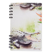 Load image into Gallery viewer, Signed Crocodile-Themed Paper Journal from Costa Rica - Crocodile | NOVICA