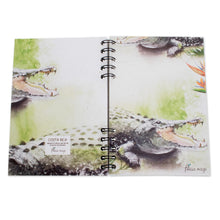 Load image into Gallery viewer, Signed Crocodile-Themed Paper Journal from Costa Rica - Crocodile | NOVICA