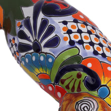 Load image into Gallery viewer, Ceramic Parrot Wall Sculptures from Mexico (Pair) - Parrot Friends | NOVICA