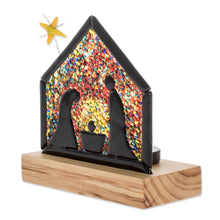 Load image into Gallery viewer, Handmade Art Glass Nativity Sculpture from El Salvador - Light of Love | NOVICA