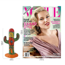 Load image into Gallery viewer, Hand-Painted Talavera-Style Ceramic Cactus Sculpture - Talavera Cactus | NOVICA