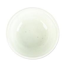 Load image into Gallery viewer, Hand-Painted White Ceramic Pinch Bowl - Snow White Designs | NOVICA