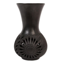 Load image into Gallery viewer, Floral Barro Negro Ceramic Decorative Vase - Barro Negro Rays | NOVICA