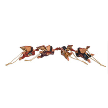 Load image into Gallery viewer, Pinewood Angel Ornaments from Guatemala (Set of 4) - Angelic Announcement | NOVICA