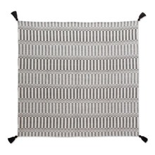 Load image into Gallery viewer, Striped Geometric Cotton Throw from Guatemala - Geometric Texture | NOVICA