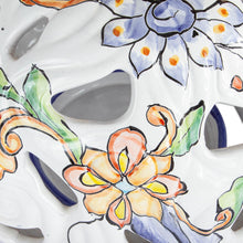 Load image into Gallery viewer, Talavera-Style Ceramic Pumpkin Lantern from Mexico - Floral Pumpkin | NOVICA