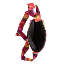 Load image into Gallery viewer, Rainbow Striped Cotton Sling from Guatemala - Rainbow of Love | NOVICA