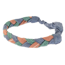 Load image into Gallery viewer, Multicolored Braided Cotton Headband - Sololá Summer | NOVICA