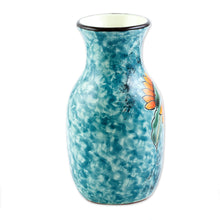 Load image into Gallery viewer, Unique Hand Painted Sunflower Themed Vase - Sunflower Brilliance | NOVICA