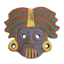 Load image into Gallery viewer, Tlaloc Aztec God Ceramic Wall Mask Plaque - He Who Makes Things Sprout | NOVICA