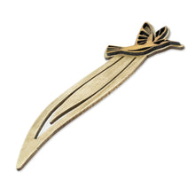 Load image into Gallery viewer, Handcrafted Recycled Teak Hummingbird Theme Bookmark - Hummingbird in Flight | NOVICA