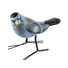 Load image into Gallery viewer, Guatemalan Handcrafted Posable Ceramic Catbird Figurine - Grey Catbird | NOVICA