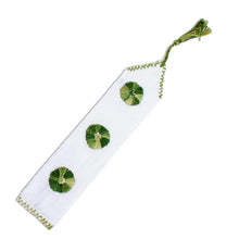 Load image into Gallery viewer, Handwoven Hand Embroidered Green and White Bookmark - San Cristobal Valley | NOVICA