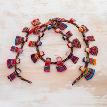 Load image into Gallery viewer, Artisan Crafted Guatemalan Worry Doll Garland - Joy and Diversity | NOVICA