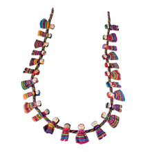 Load image into Gallery viewer, Artisan Crafted Guatemalan Worry Doll Garland - Joy and Diversity | NOVICA