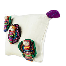 Load image into Gallery viewer, Artisan Crafted Worry Doll Cosmetic Bag - Travel Companions | NOVICA