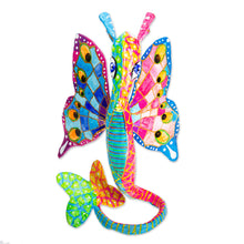Load image into Gallery viewer, Hand Painted Seahorse Alebrije Sculpture - Horse of the Sea | NOVICA