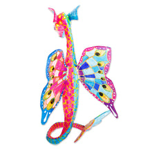 Load image into Gallery viewer, Hand Painted Seahorse Alebrije Sculpture - Horse of the Sea | NOVICA