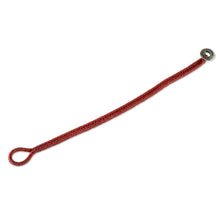 Load image into Gallery viewer, Red Macrame Wristband Bracelet - Far Reaches | NOVICA