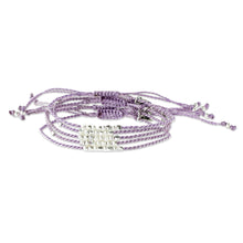 Load image into Gallery viewer, Beaded Lavender Cord Bracelets (Set of 5) - Five Friends | NOVICA