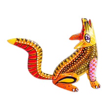 Load image into Gallery viewer, Hand Painted Wood Wolf Alebrije - Wild Wolf | NOVICA