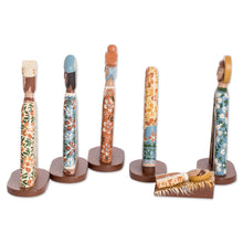 Load image into Gallery viewer, Nicaraguan 7-Piece Handcrafted Cedar Nativity Scene - A Midnight Clear | NOVICA