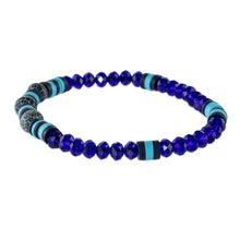 Load image into Gallery viewer, Handmade Unisex Beaded Bracelet - Bold Frontier | NOVICA