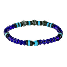 Load image into Gallery viewer, Handmade Unisex Beaded Bracelet - Bold Frontier | NOVICA