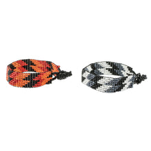 Load image into Gallery viewer, Handmade Glass Bead Bracelets (Pair) - Zig and Zag | NOVICA