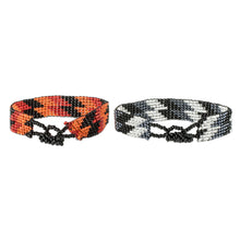 Load image into Gallery viewer, Handmade Glass Bead Bracelets (Pair) - Zig and Zag | NOVICA