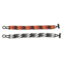 Load image into Gallery viewer, Handmade Glass Bead Bracelets (Pair) - Zig and Zag | NOVICA