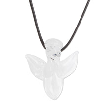 Load image into Gallery viewer, Handmade Art Glass Angel Necklace - Bright Angel | NOVICA