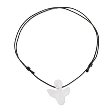 Load image into Gallery viewer, Handmade Art Glass Angel Necklace - Bright Angel | NOVICA