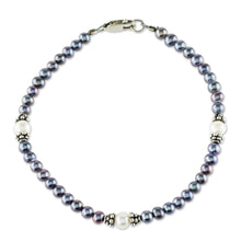 Load image into Gallery viewer, Artisan Crafted Peacock Pearl Bracelet - Peacock Pride | NOVICA