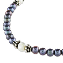 Load image into Gallery viewer, Artisan Crafted Peacock Pearl Bracelet - Peacock Pride | NOVICA