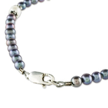 Load image into Gallery viewer, Artisan Crafted Peacock Pearl Bracelet - Peacock Pride | NOVICA